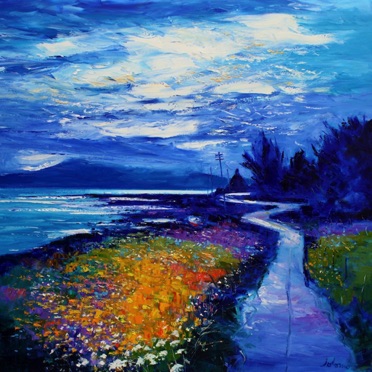 Afternoon Autumnlight at Aros Isle of Mull 48x48 Afternoon Autumnlight at Aros Isle of Mull 48x48